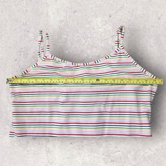 Plus Size Bodysuit Women’s Size 3X Rainbow Open Bow Back Top - Picture 4 of 9